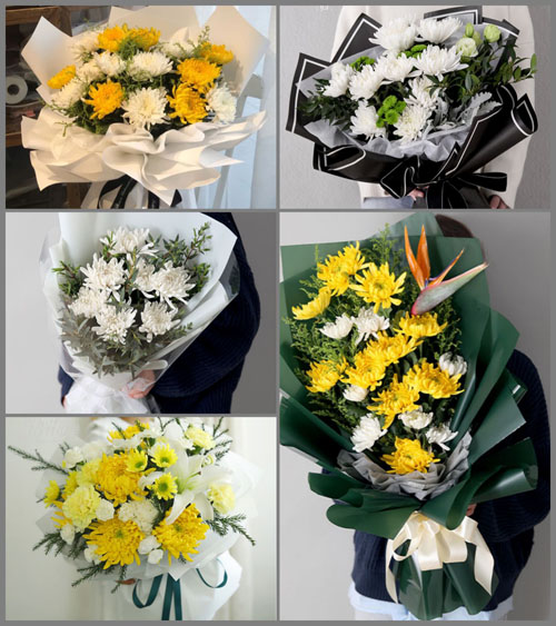 山东青岛平度市同和街道西林家庄村白事花束代送